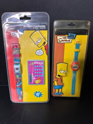 Lote 2 Relojes The Simpsons + Calculadora