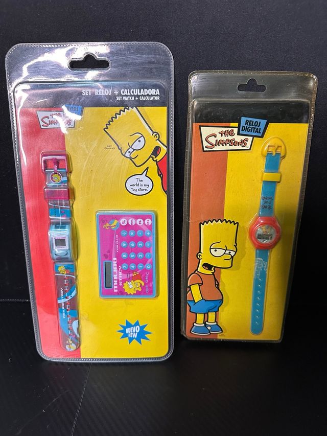 Lote 2 Relojes The Simpsons + Calculadora