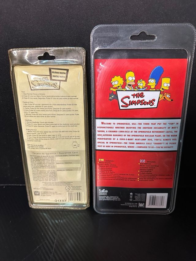 Lote 2 Relojes The Simpsons + Calculadora