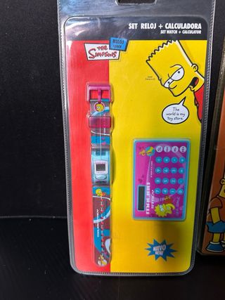 Lote 2 Relojes The Simpsons + Calculadora