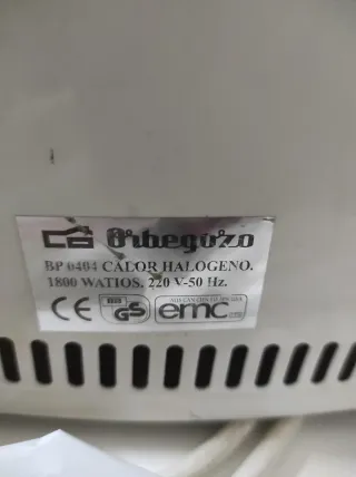 Calefactor Orbegozo Calor Halógeno