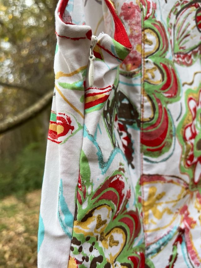 Vestido algodón sin mangas estampado