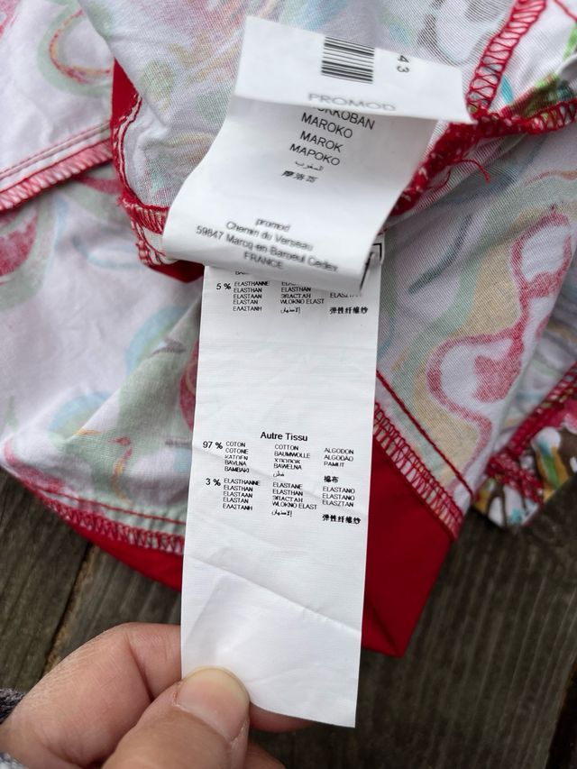 Vestido algodón sin mangas estampado