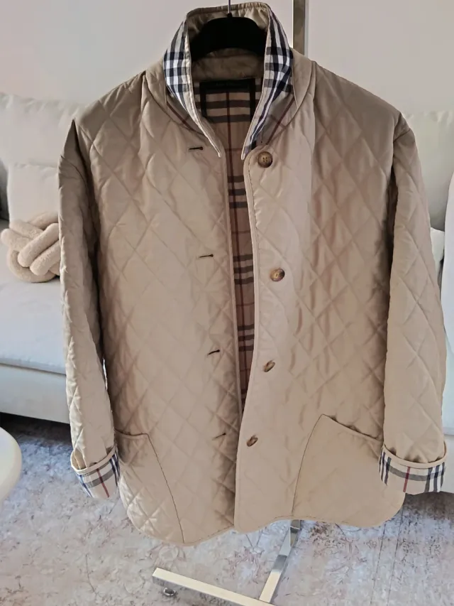 Giubbotto Burberry Beige a Quadri