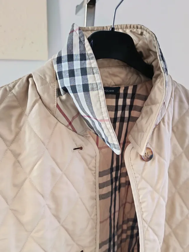 Giubbotto Burberry Beige a Quadri