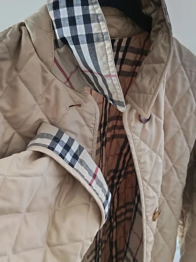 Giubbotto Burberry Beige a Quadri