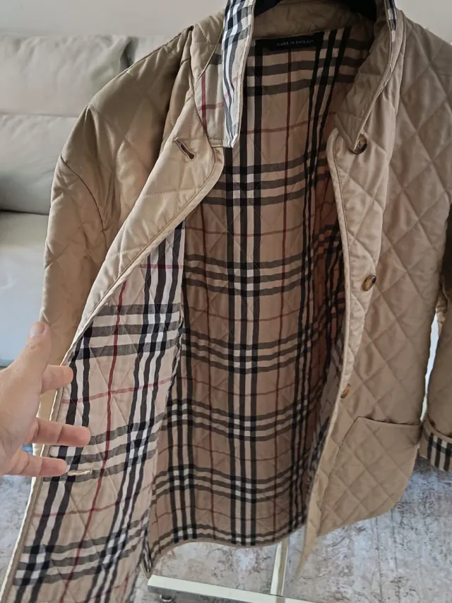 Giubbotto Burberry Beige a Quadri