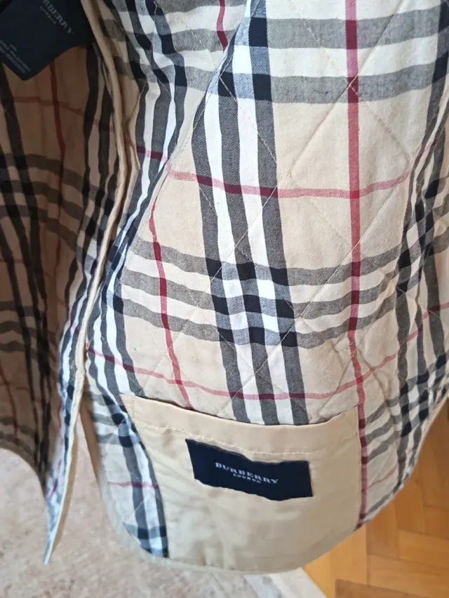 Giubbotto Burberry Beige a Quadri