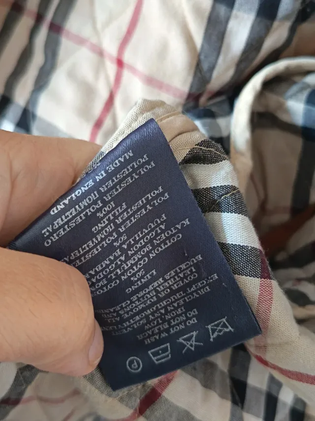 Giubbotto Burberry Beige a Quadri