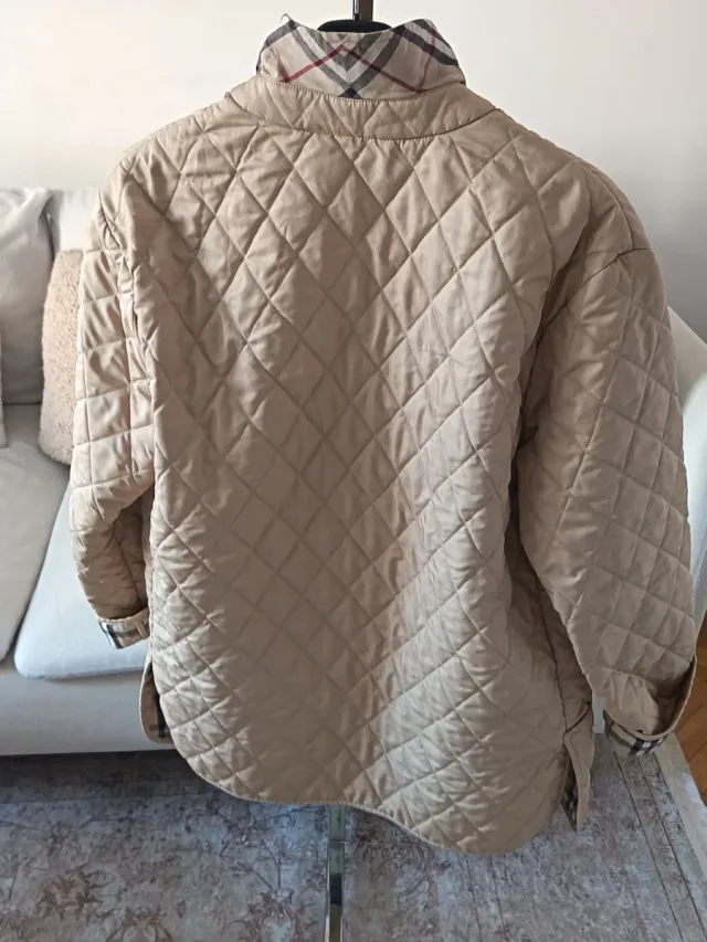 Giubbotto Burberry Beige a Quadri