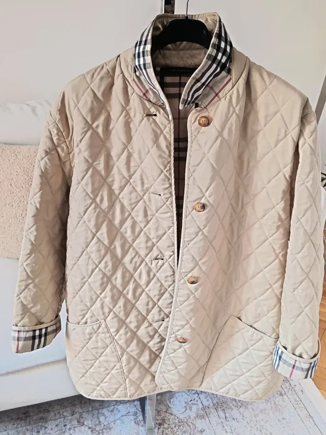 Giubbotto Burberry Beige a Quadri