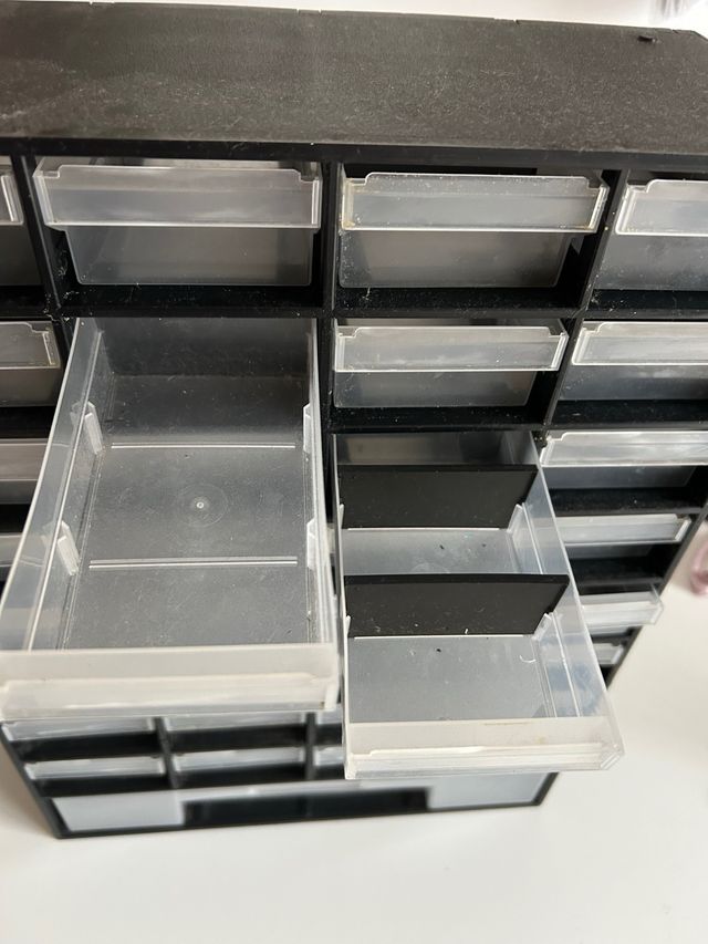 Organizador cajoneras pequeñas tornillos botones