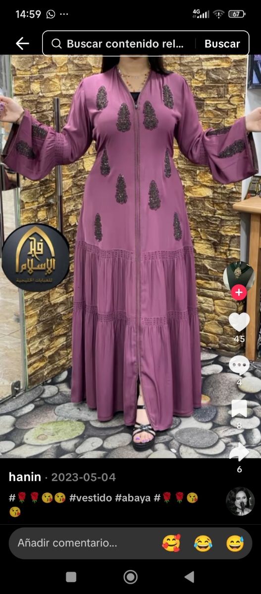 Abaya Vestido Verde con Detalles Dorados