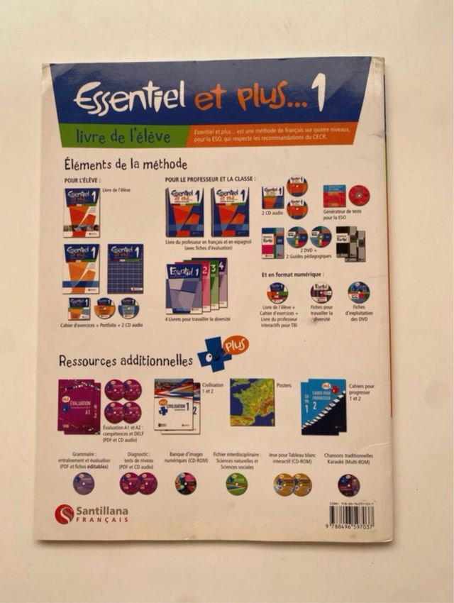 ESSENTIEL ET PLUS 1 LIVRE ELEVE