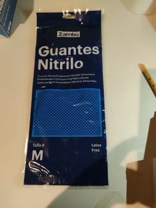 Caja x12 Guantes Nitrilo Talla M Zambú