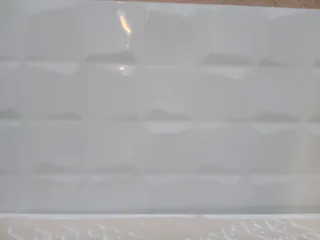 Baldosas blancas onduladas 3D