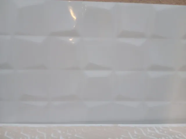 Baldosas blancas onduladas 3D