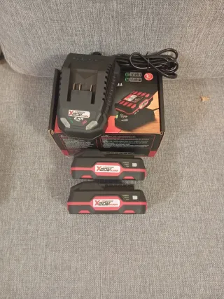 Cargador y 2 Baterías Parkside 20V promoción