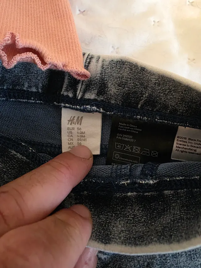 Lote 3 pantalones bebé niña