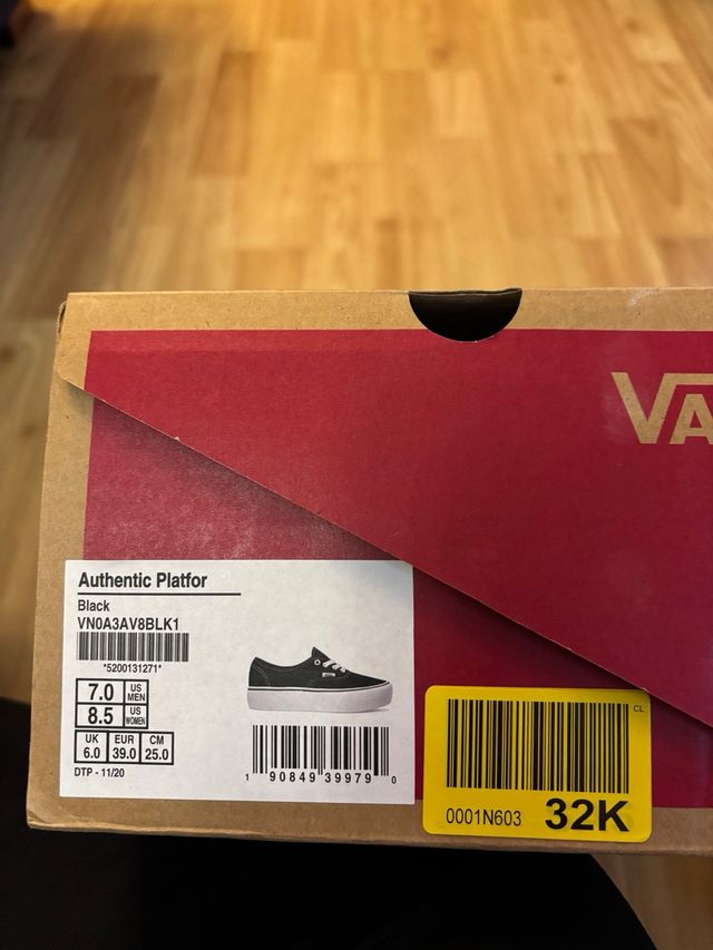 Zapatillas Vans Negras Unisex