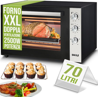 Forno Fornetto Elettrico Ventilato Capacità 70 lit
