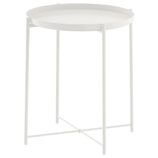 Tavolo ausiliario IKEA GLADOM bianco, 45x53cm