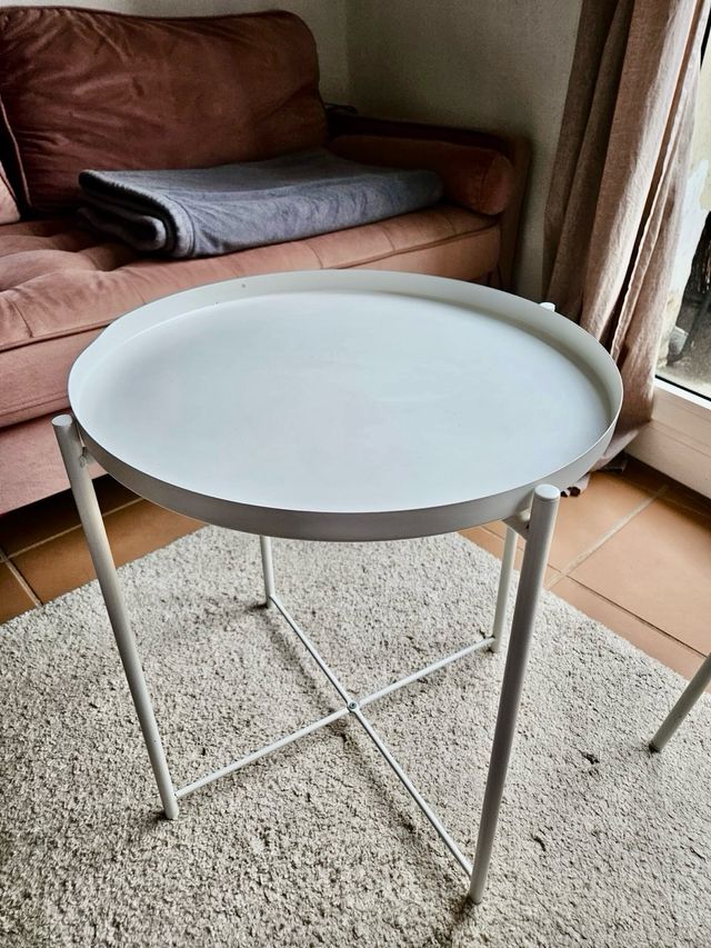 Tavolo ausiliario IKEA GLADOM bianco, 45x53cm