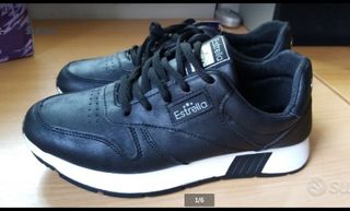 Scarpe donna Estrella nere bianche taglia 37