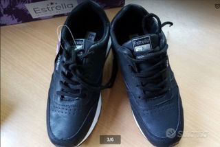 Scarpe donna Estrella nere bianche taglia 37
