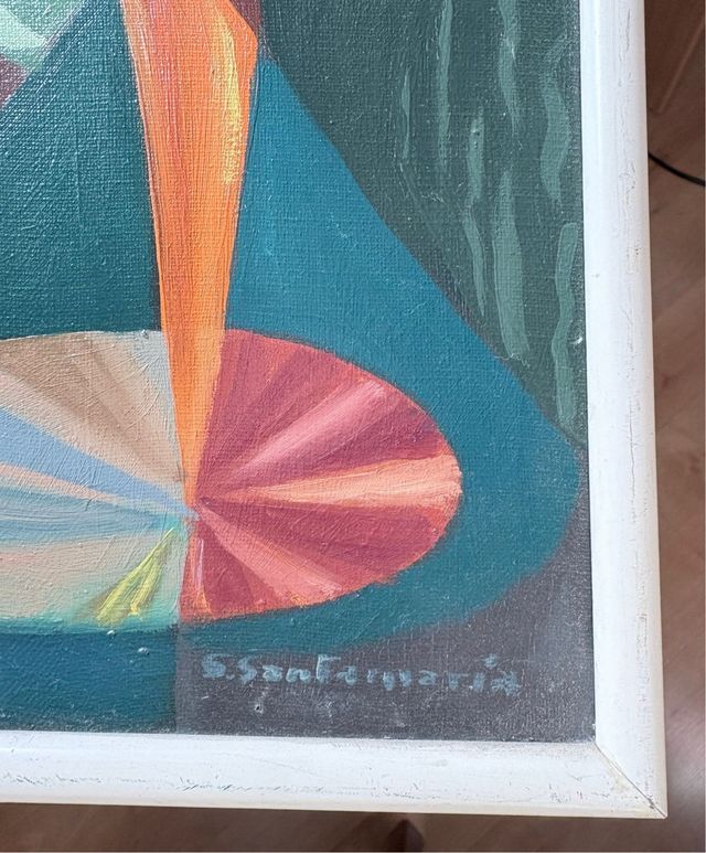 Pintura abstracta original S. Santamaría
