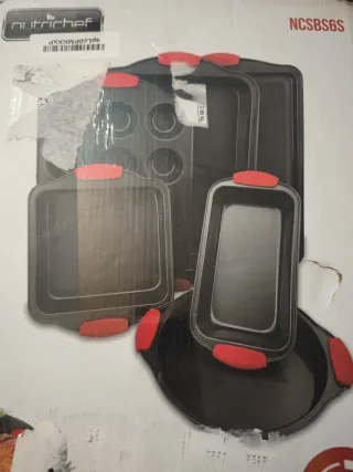 Juego 6 moldes cocina antiadherente Nutrichef