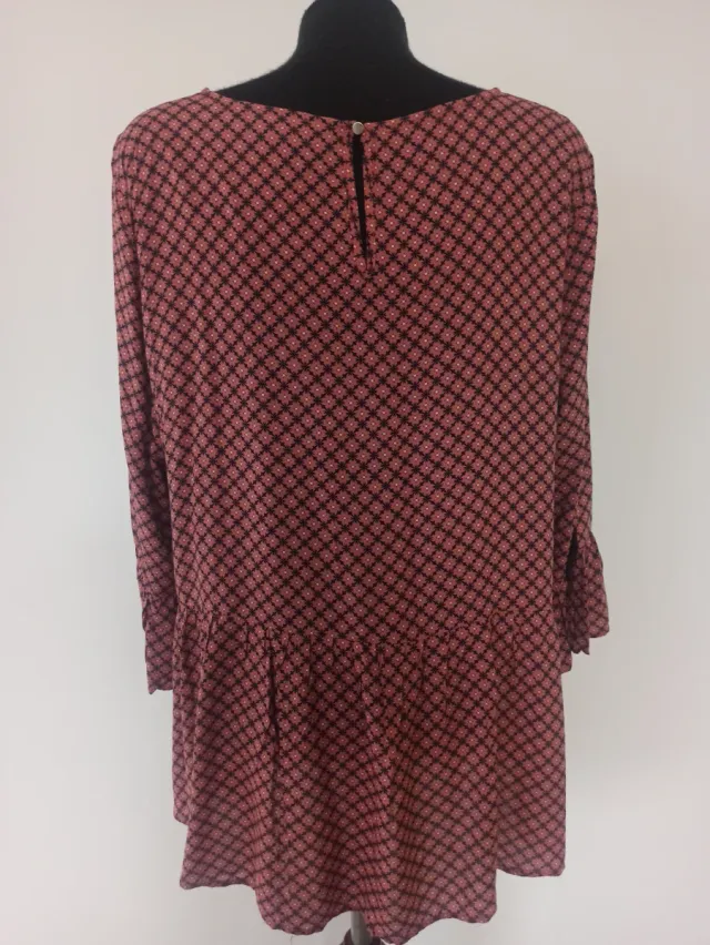 Top estampado manga larga