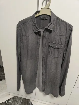 Camisa LIVERGY M Hombre Gris