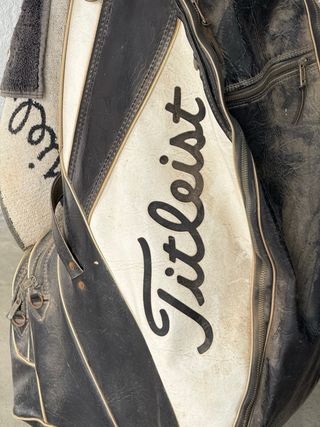 Set de palos de golf vintage + bolsa Titleist