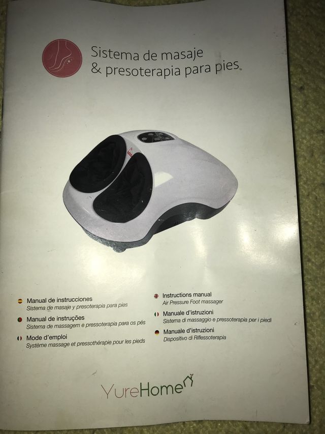 Sistema de masaje y presoterapia para pies