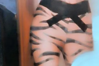 Mallas Fitness Chic Naranja y Negro