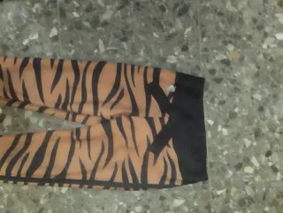 Mallas Fitness Chic Naranja y Negro