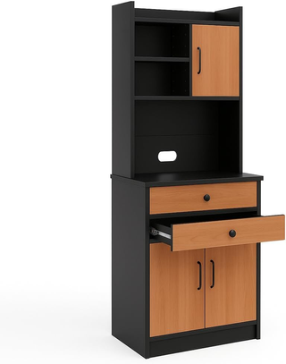 Armadio da Cucina Alto Multiuso, Credenza Mobile d