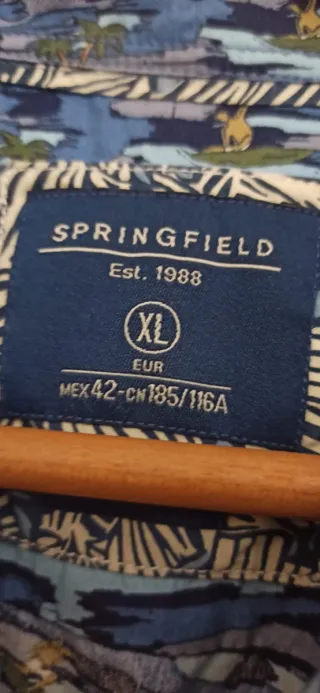 Camisa Springfield manga corta estampada Talla XL