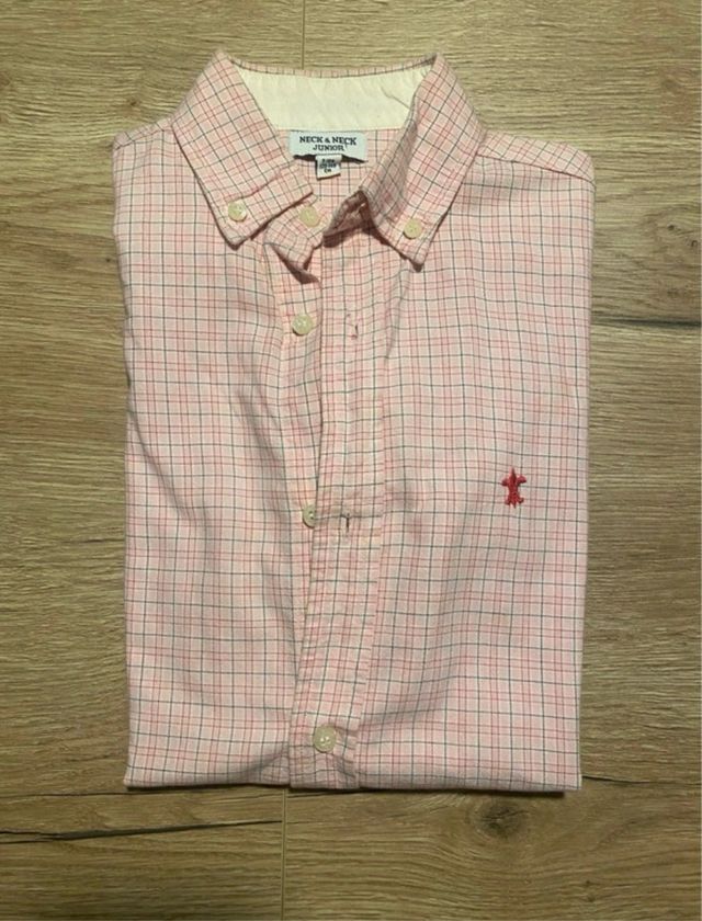 Camisa cuadros rosa Neck & Neck