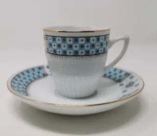 Set 6 tazzine da caffè in porcellana