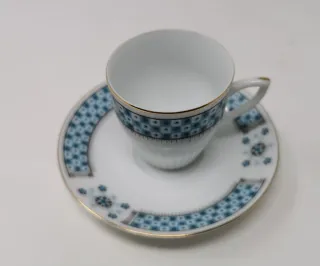 Set 6 tazzine da caffè in porcellana