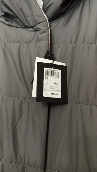 Chaqueta larga reversible Couchel gris