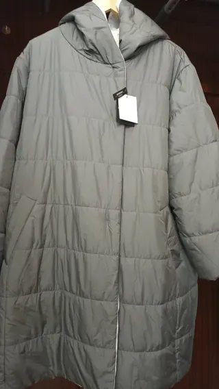 Chaqueta larga reversible Couchel gris