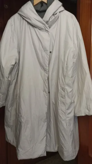 Chaqueta larga reversible Couchel gris