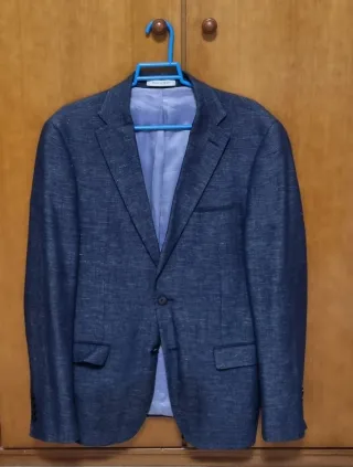 Americana Zara Man Verano Azul