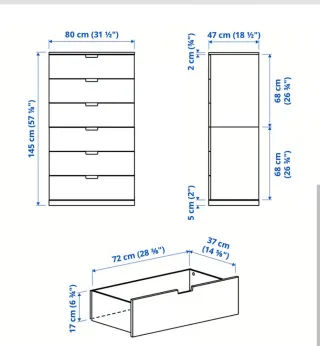 Cassettiera Ikea Nordli bianca