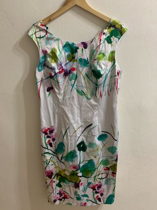 Vestido estampado floral multicolor