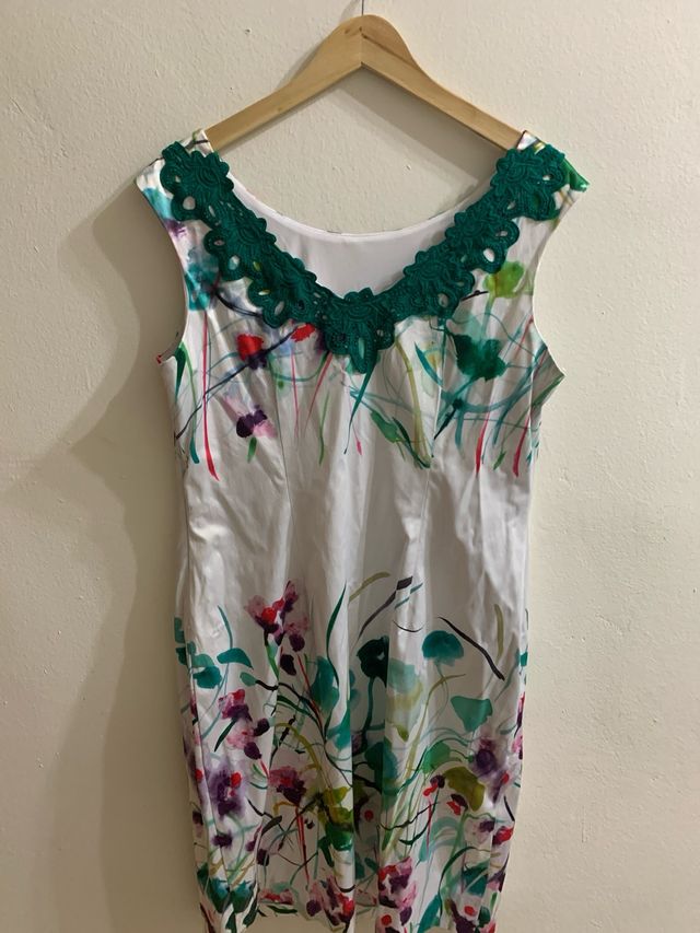 Vestido estampado floral multicolor