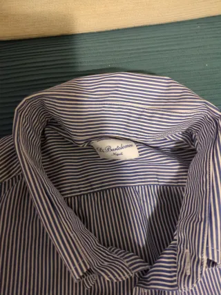 Camicia uomo Di Bartolomeo Napoli righe blu